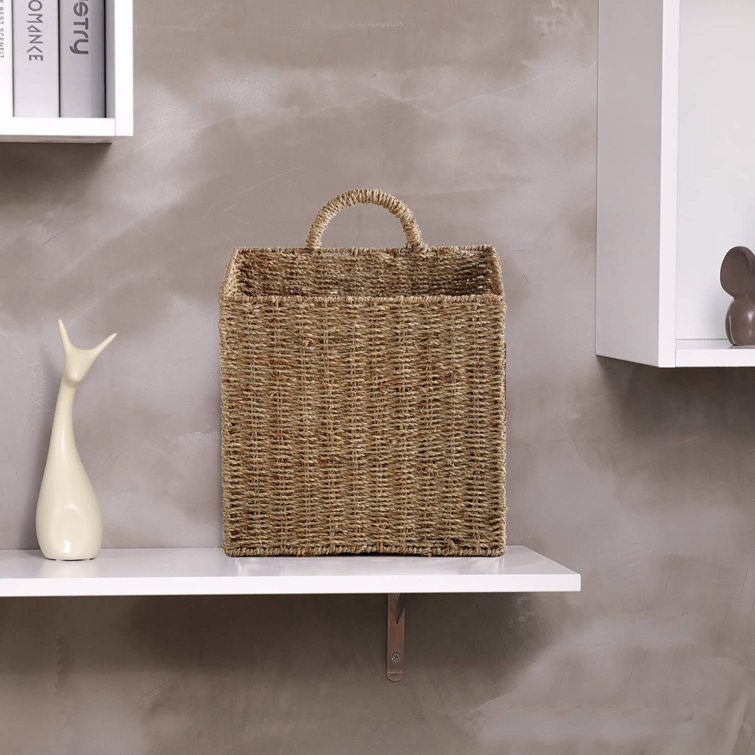 Hanging discount rattan basket